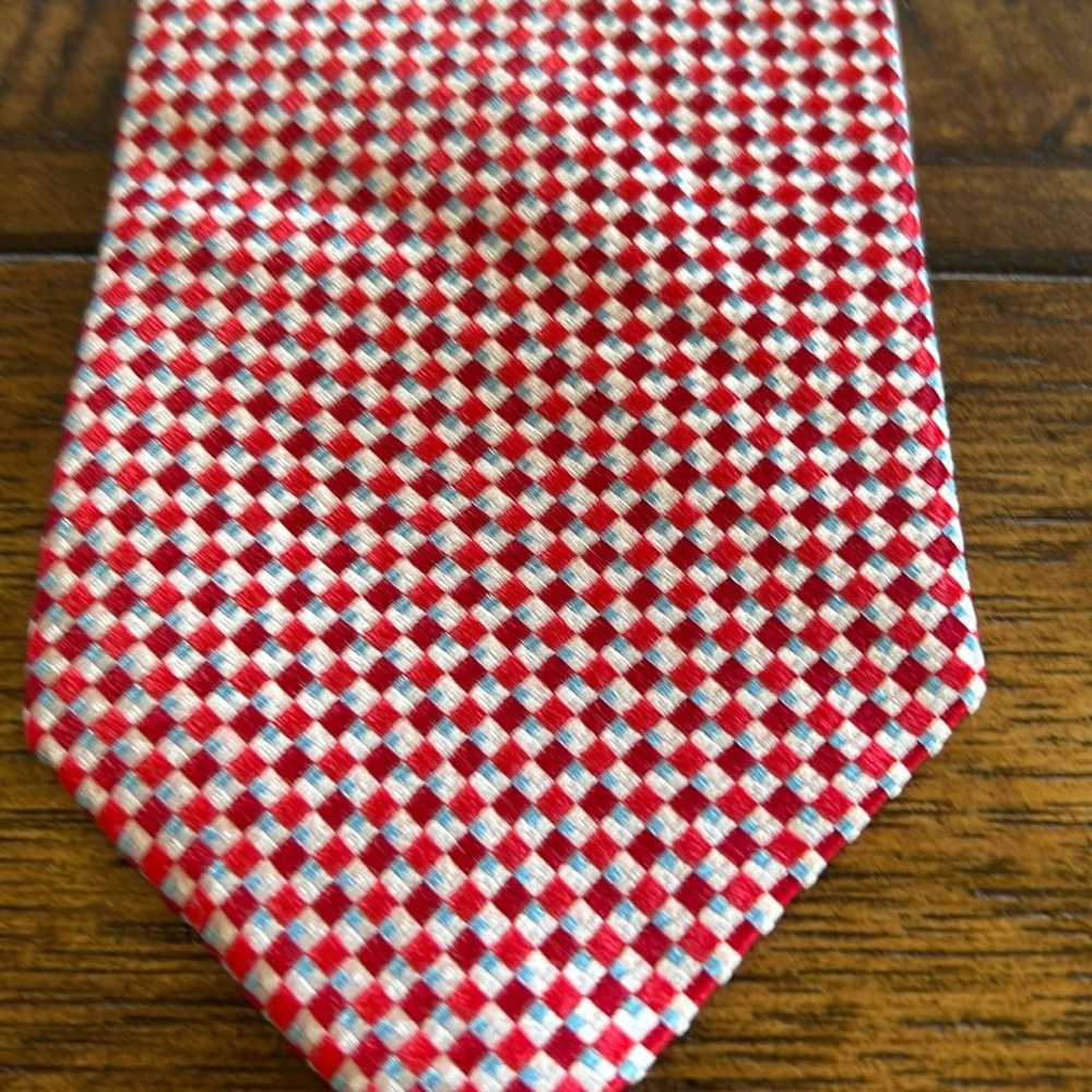 Stafford Stafford | Men’s Red & White Dress Tie |… - image 2