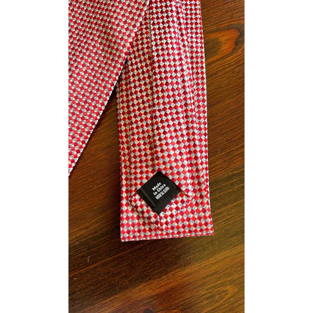 Stafford Stafford | Men’s Red & White Dress Tie |… - image 6