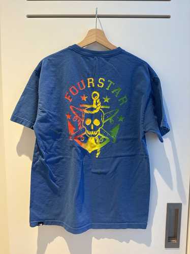 Fourstar × Vintage Fourstar Skull Anchor Rasta T S