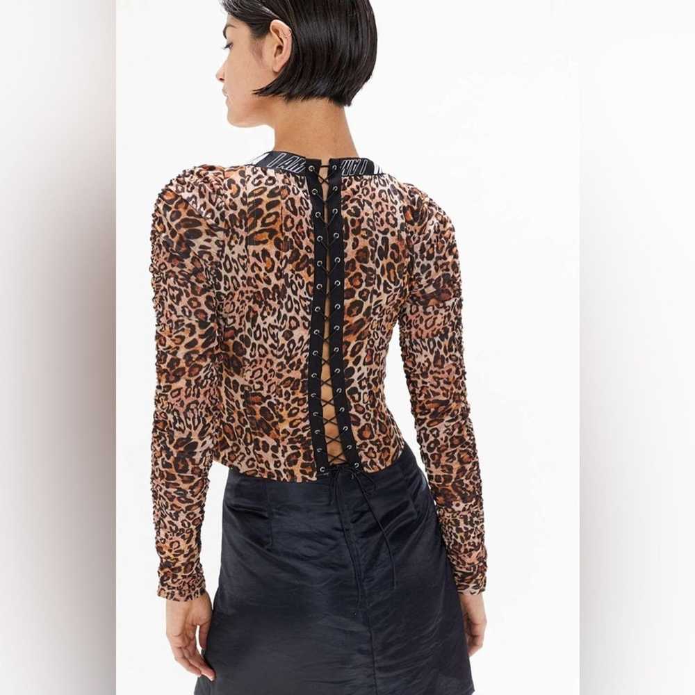 I Am Gia I.AM.GIA Chelsea Leopard Print Corset Lo… - image 2