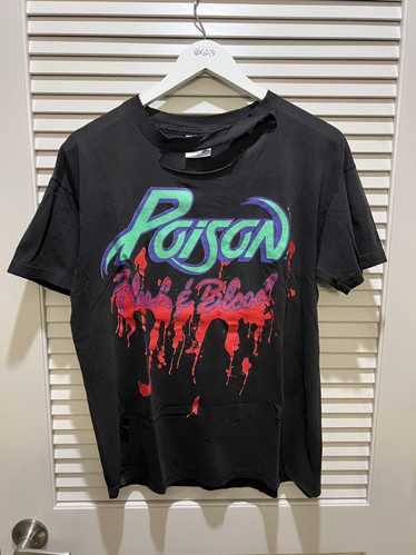 Band Tees × Vintage Vintage 1990 Poison Flesh & Bl