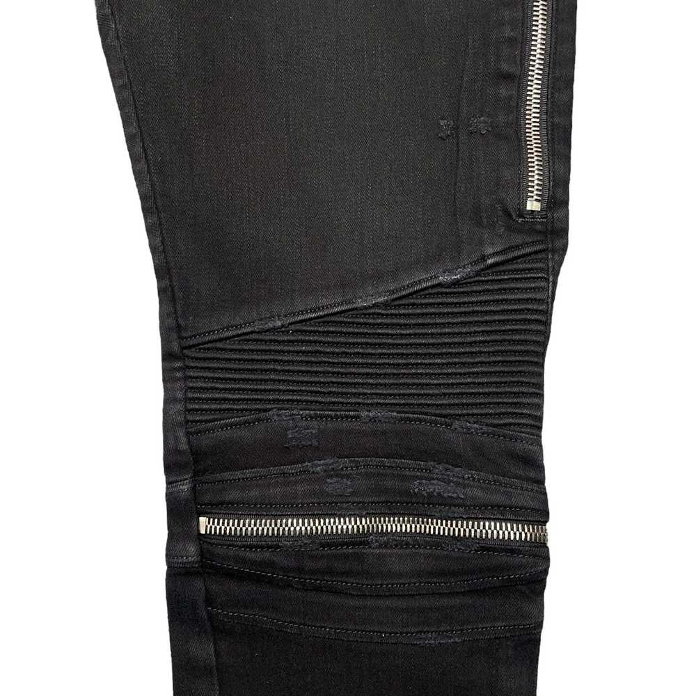 Amiri Amiri MX2 Wax Tonal Patch Jeans Black - image 3