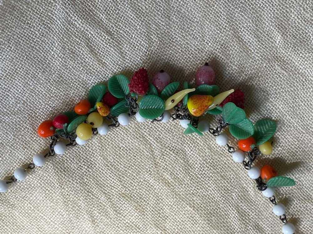 Glass fruit salad tutti frutti necklace - image 4