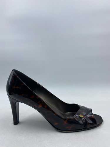 Authentic Stuart Weitzman Tortoise Peep Pump W 10M