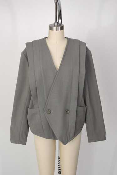 1980s Issey Miyake Wool Pin Tucked Jacket