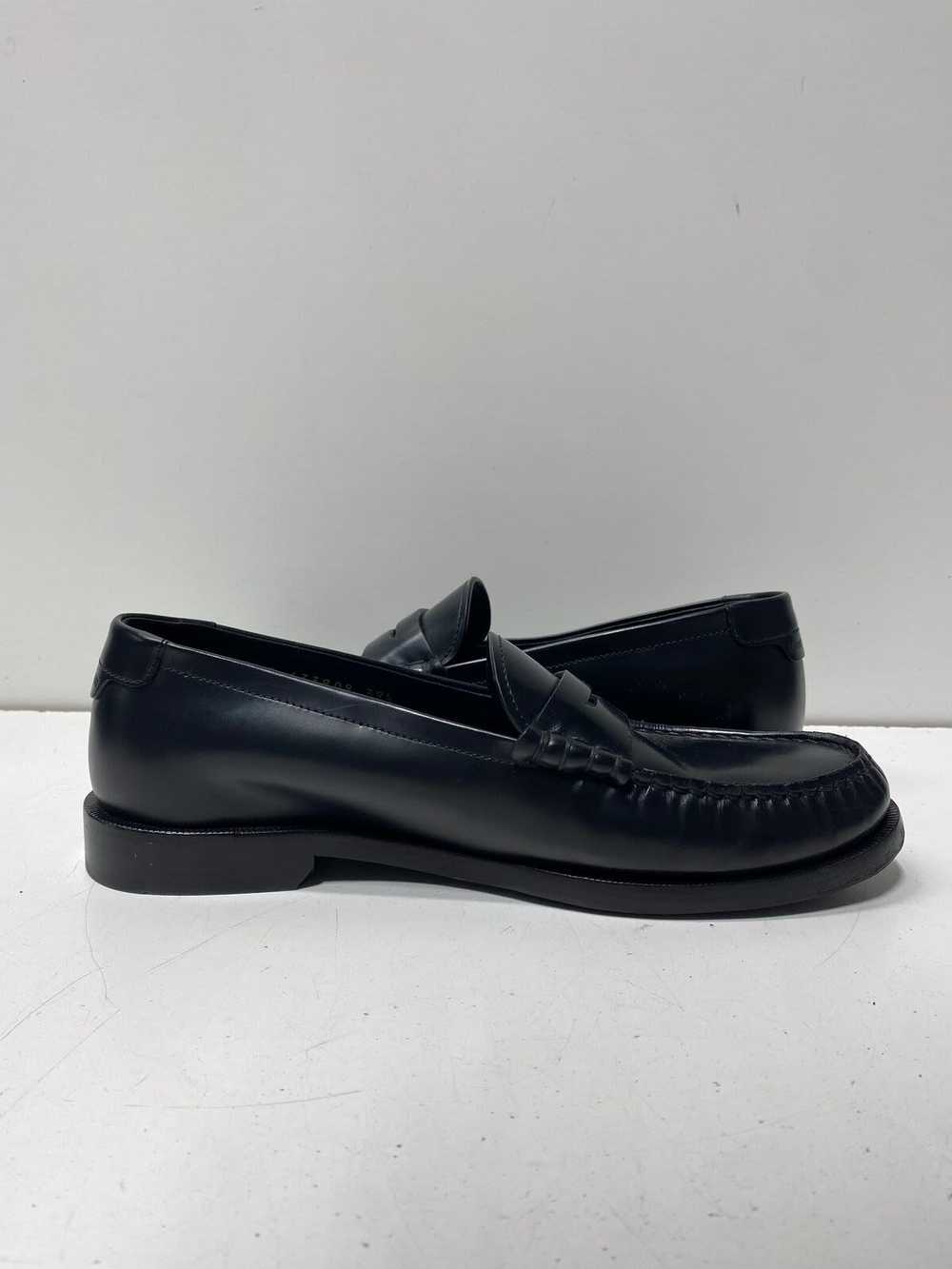 AUTHENTIC Saint Laurent Black Loafers Women Sz 9 - image 3