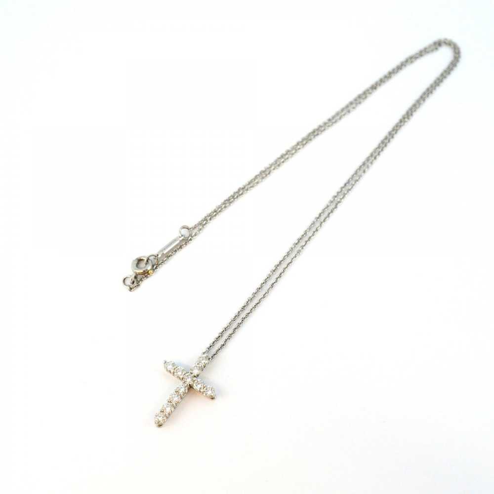 Tiffany & Co. Tiffany Necklace Small Cross Diamon… - image 3