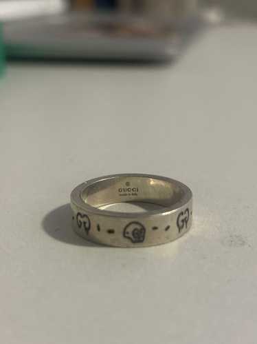 Gucci Sterling Silver Gucci Ghost Ring size 10