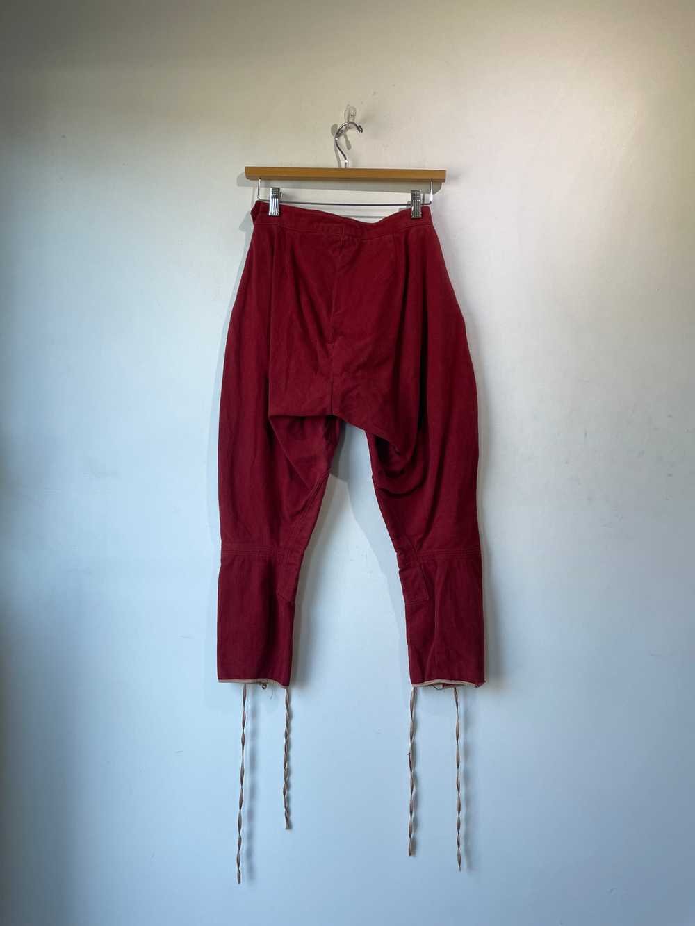 Antique Red Cotton Riding Jodhpur Pants - image 5