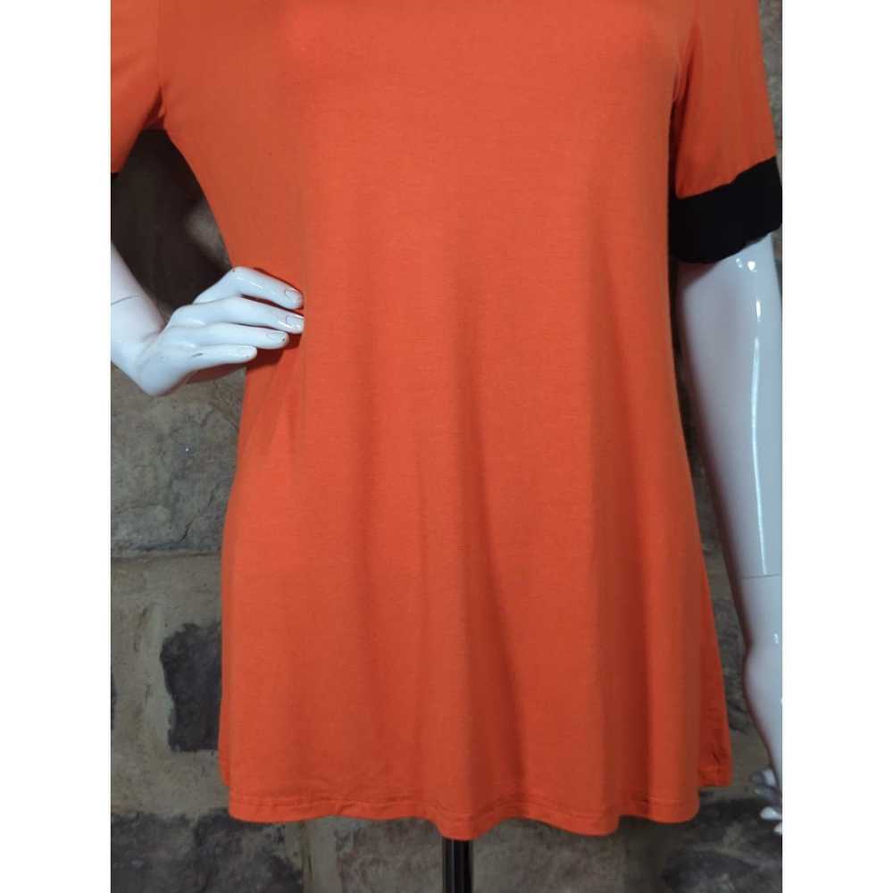 Other Sarin Mathews Top Orange Black Short Sleeve… - image 3