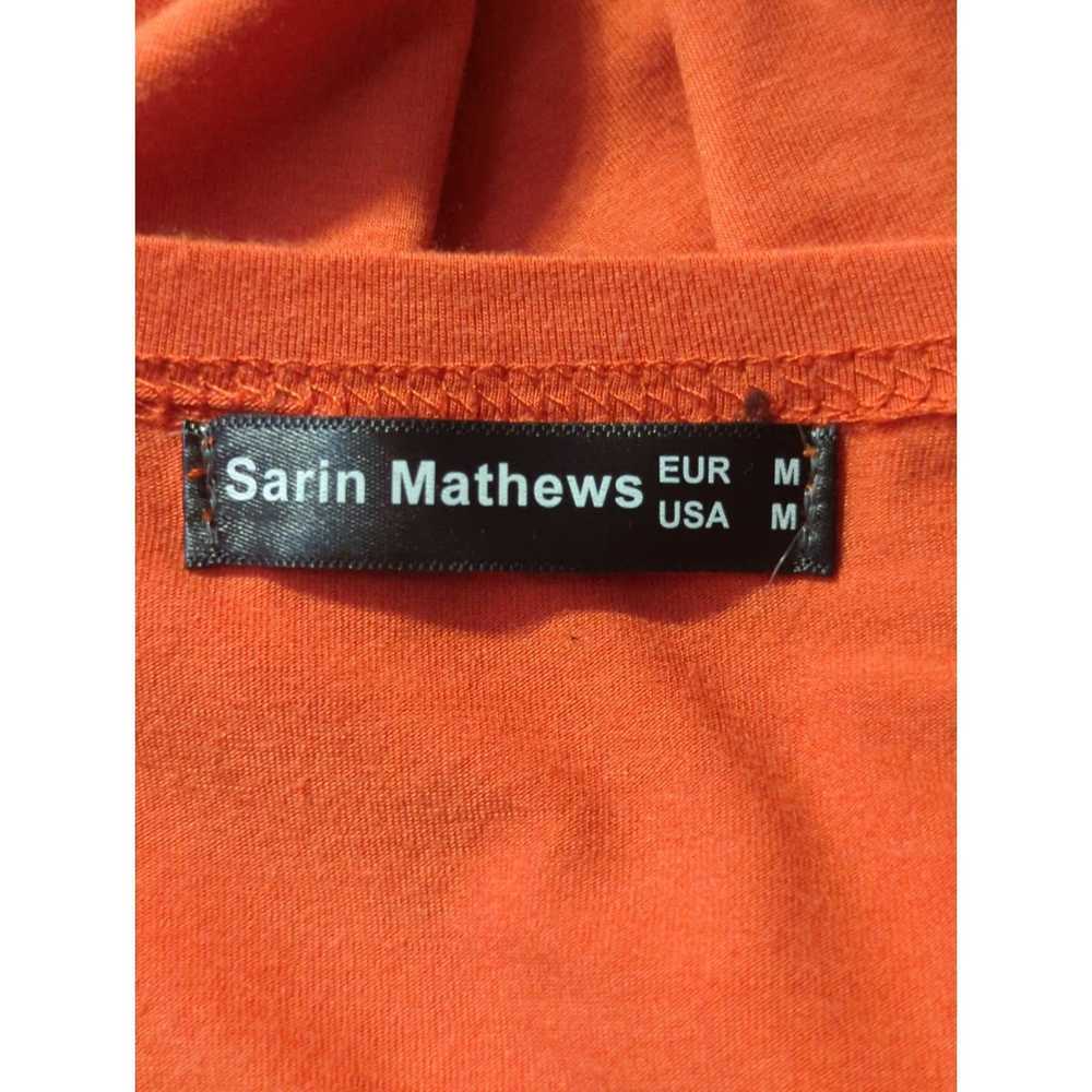 Other Sarin Mathews Top Orange Black Short Sleeve… - image 7