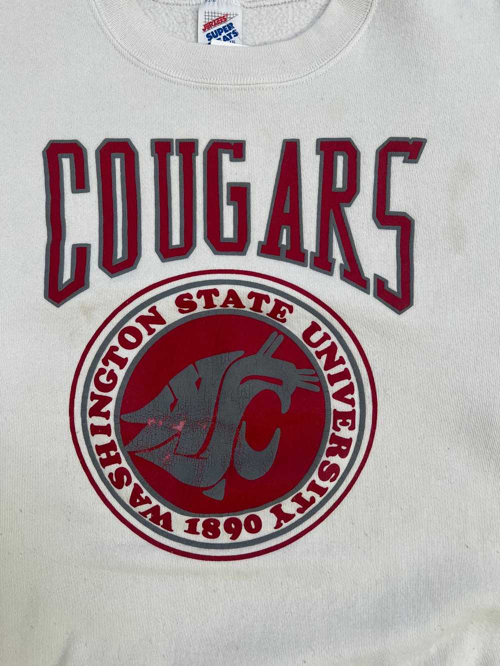 Vintage 1990's White WSU Washington State Cougars… - image 2