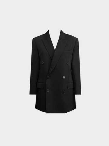 Celine 2010s Black Wool Double-Breasted Jacket