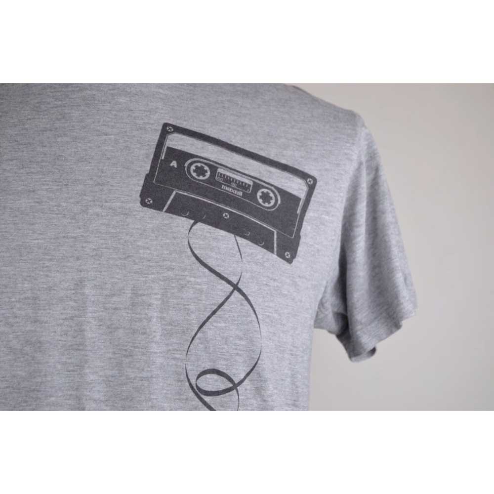 Vintage Maxell Cassettes Mens Lrg Gray Graphic T … - image 2