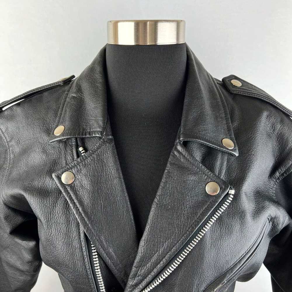 Vintage KC Collections Biker Leather Moto Motorcy… - image 2