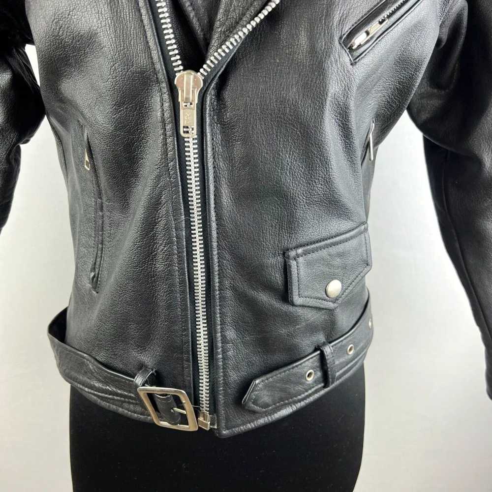 Vintage KC Collections Biker Leather Moto Motorcy… - image 3