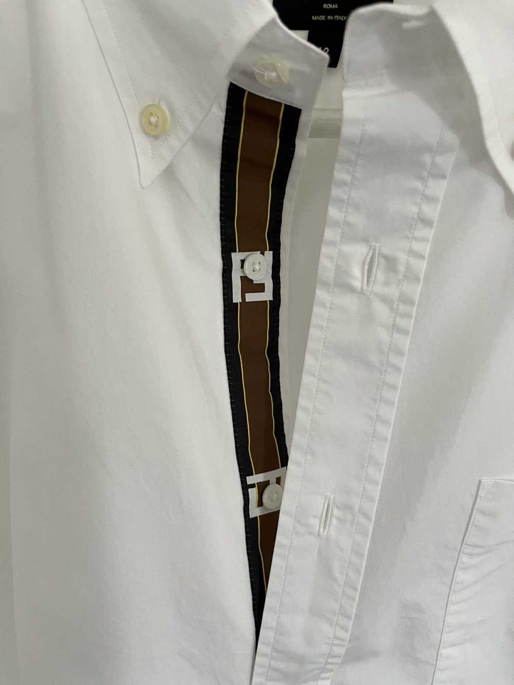 Fendi FENDI white boxy short sleeve shirt - image 2