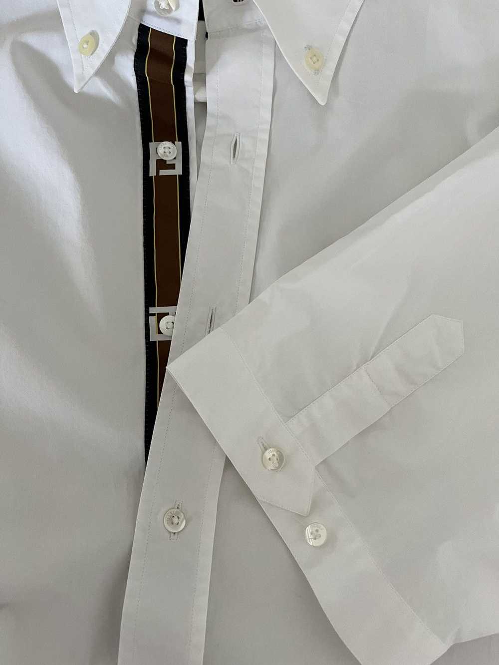 Fendi FENDI white boxy short sleeve shirt - image 7