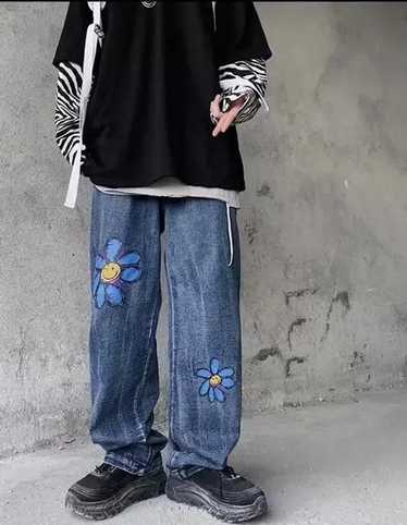 Japanese Brand × Streetwear × Vintage Flowers deni