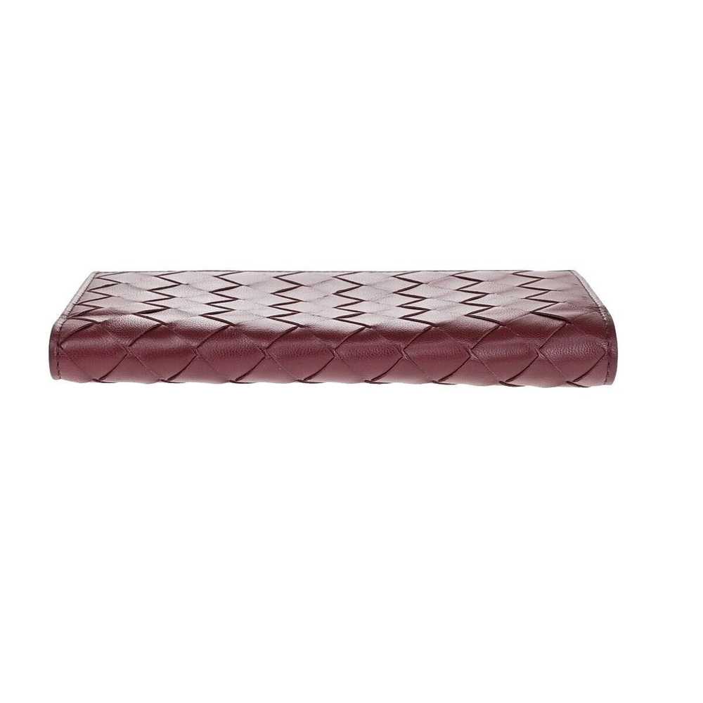 Bottega Veneta Intrecciato Burgundy Leather Walle… - image 5