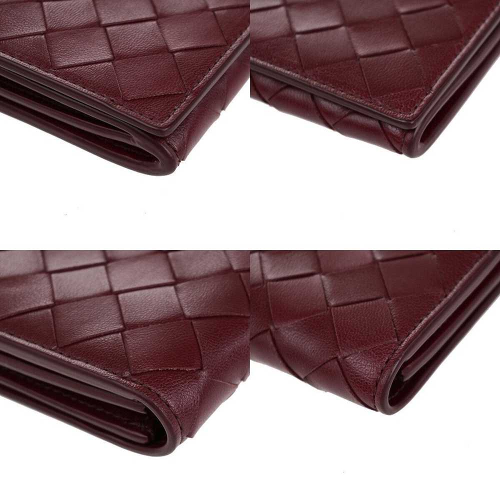 Bottega Veneta Intrecciato Burgundy Leather Walle… - image 7