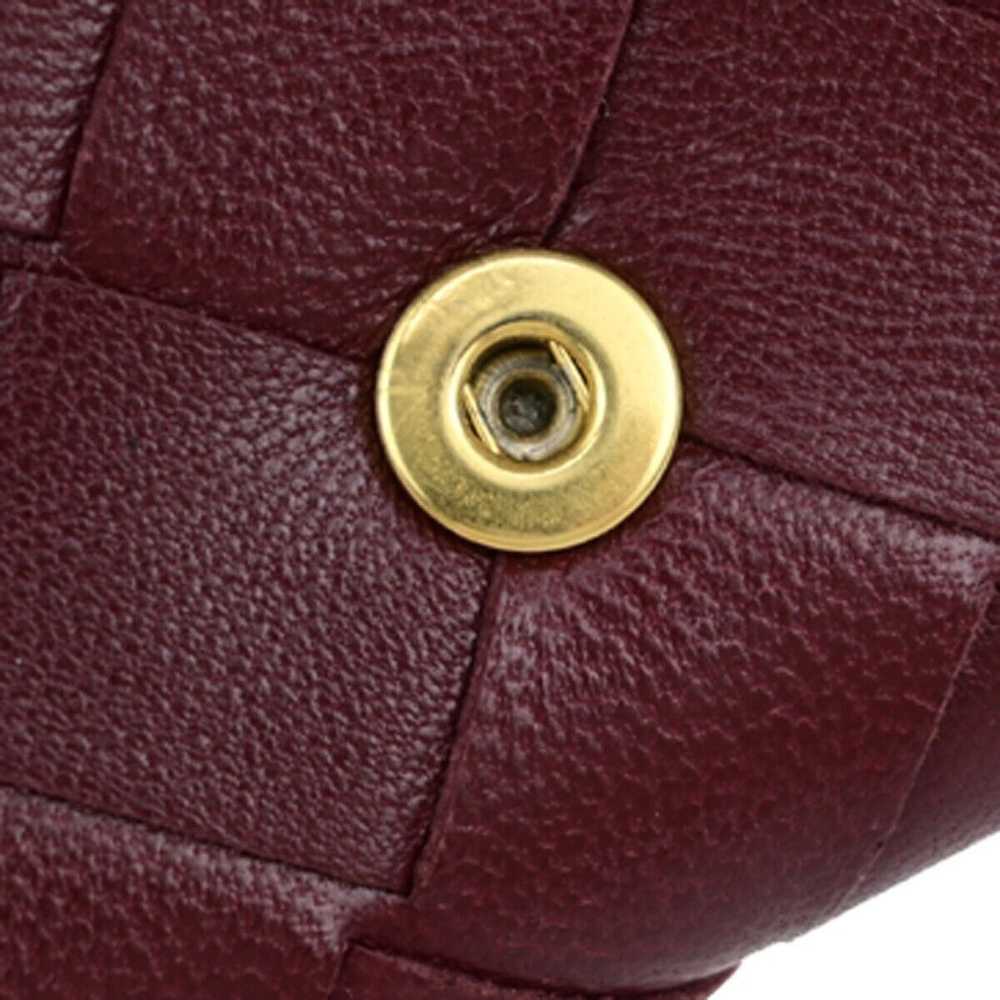 Bottega Veneta Intrecciato Burgundy Leather Walle… - image 8