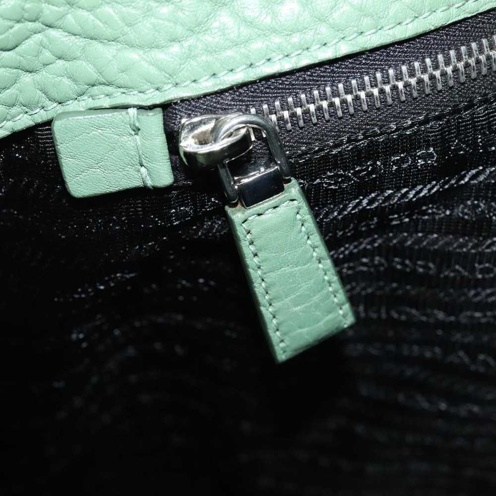 Prada Green Leather Shoulder Bag (Pre-Owned) - image 11