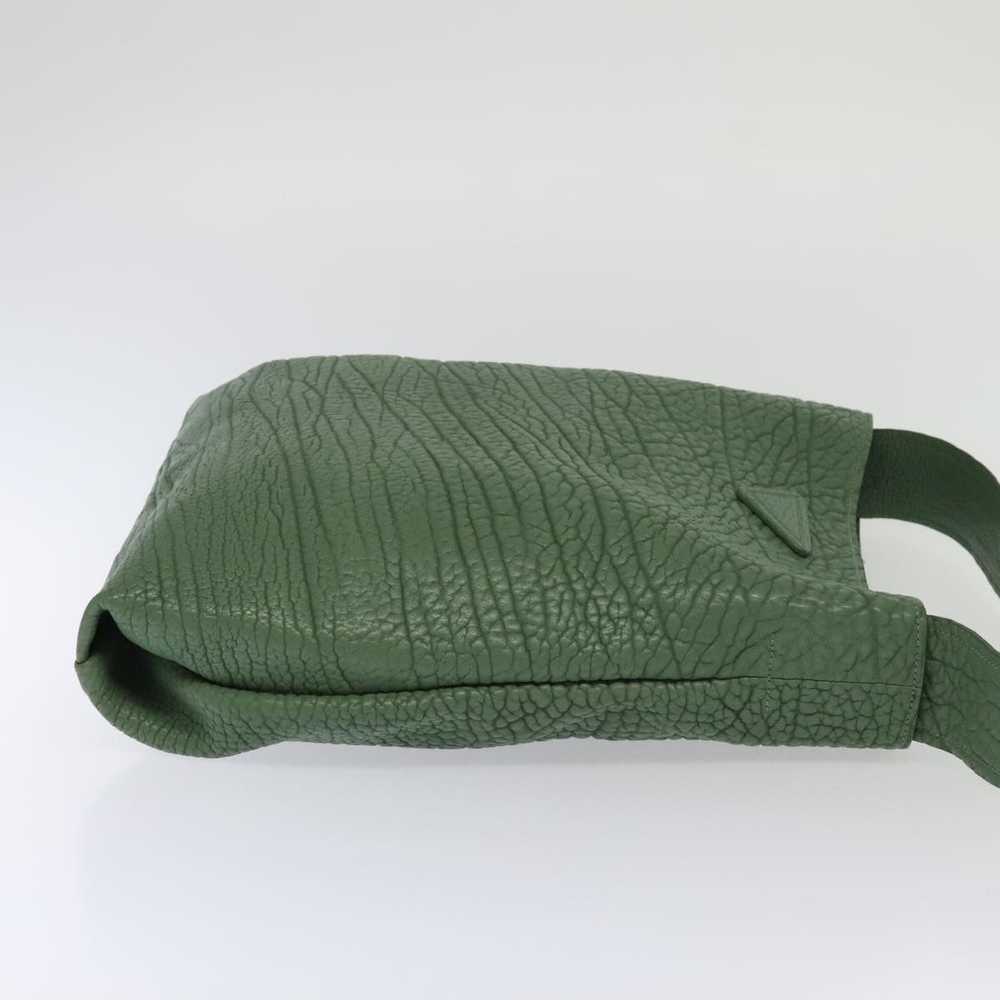 Prada Green Leather Shoulder Bag (Pre-Owned) - image 3