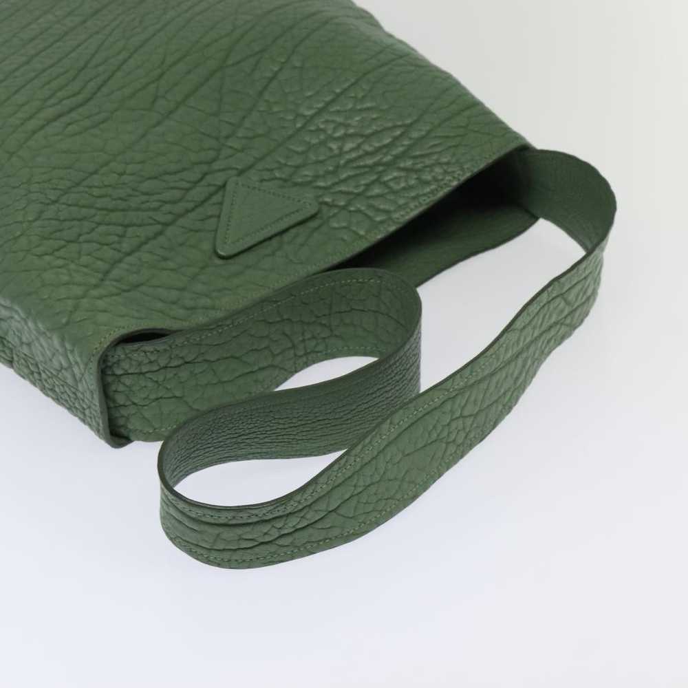 Prada Green Leather Shoulder Bag (Pre-Owned) - image 5