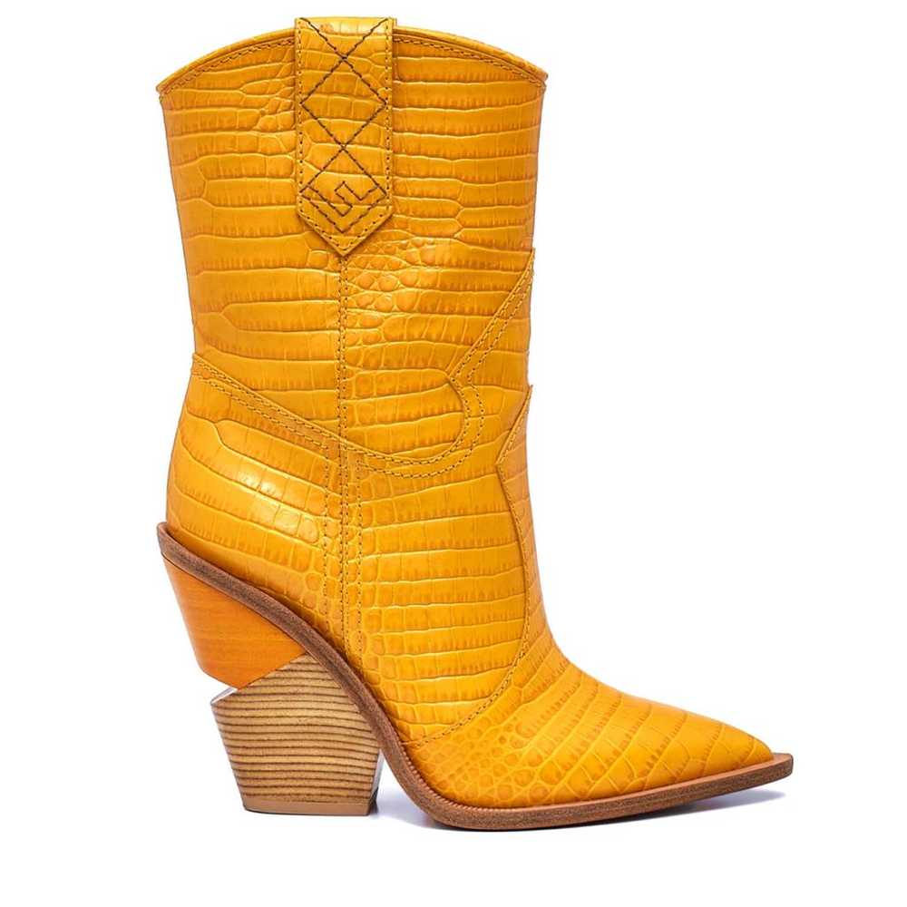 Fendi Cowboy leather western boots - image 4