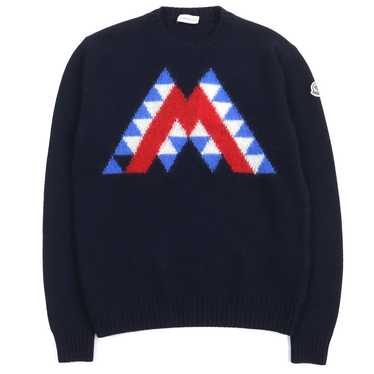 MONCLER knit wool Navy GIROCOLLO TRICOT S - image 1