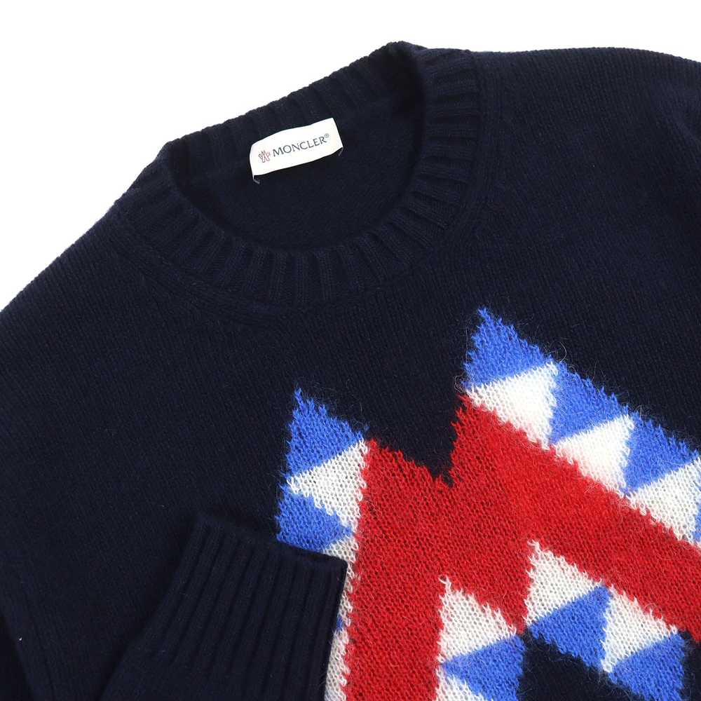 MONCLER knit wool Navy GIROCOLLO TRICOT S - image 3