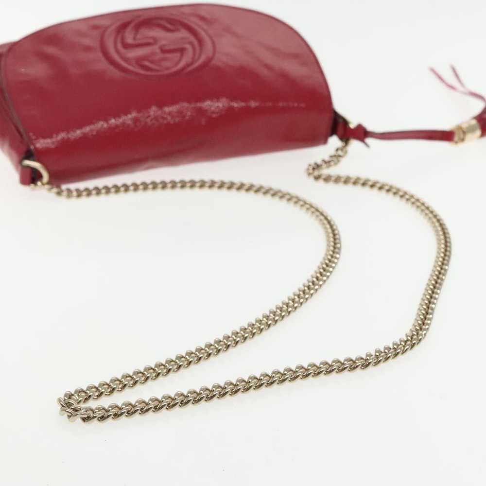 Gucci GUCCI Chain Soho Shoulder Bag Patent leathe… - image 7