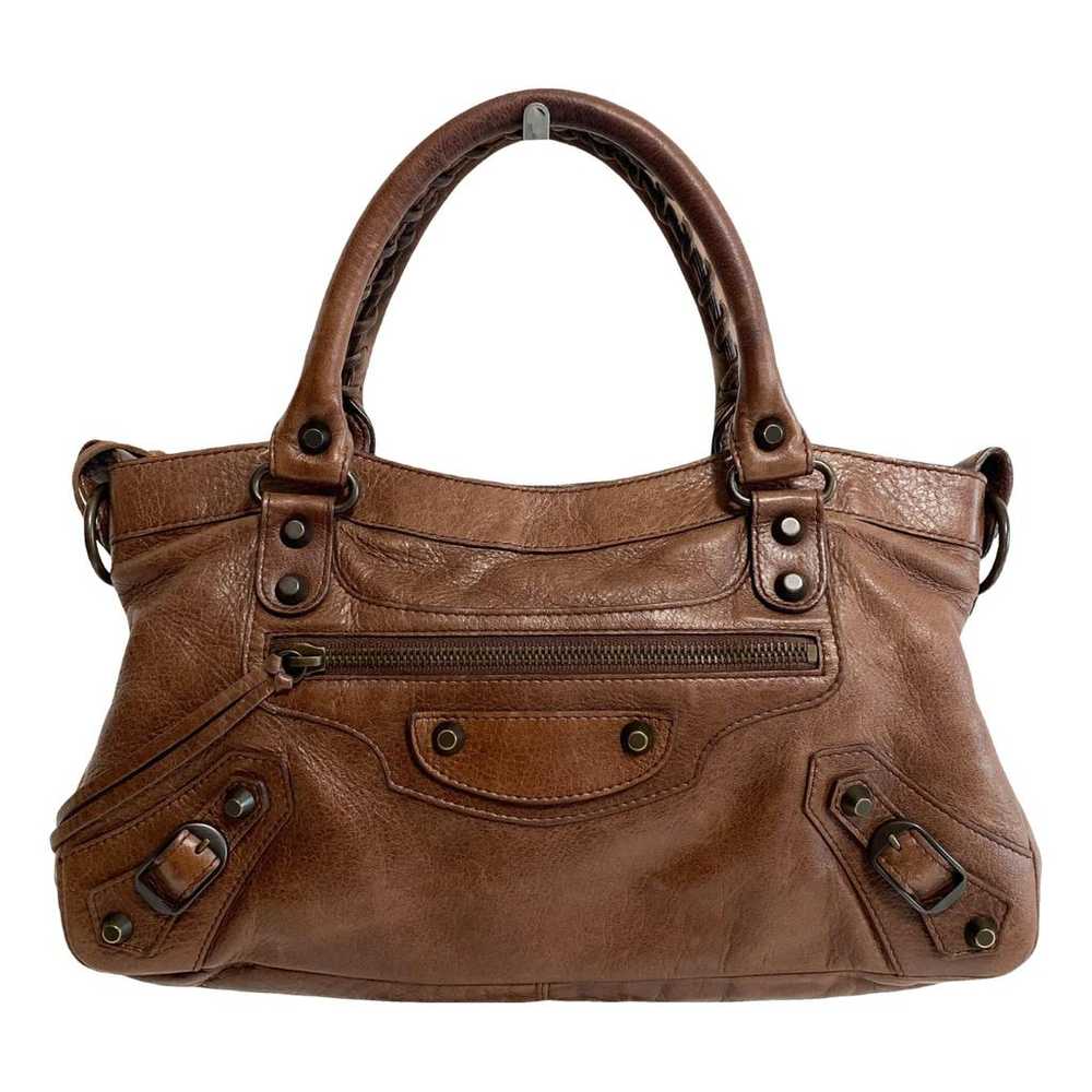 Balenciaga First leather handbag - image 1