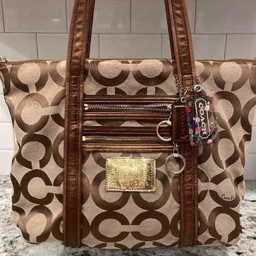 Coach poppy tote bag