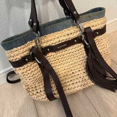 DIESEL Tote Bag Denim Beige