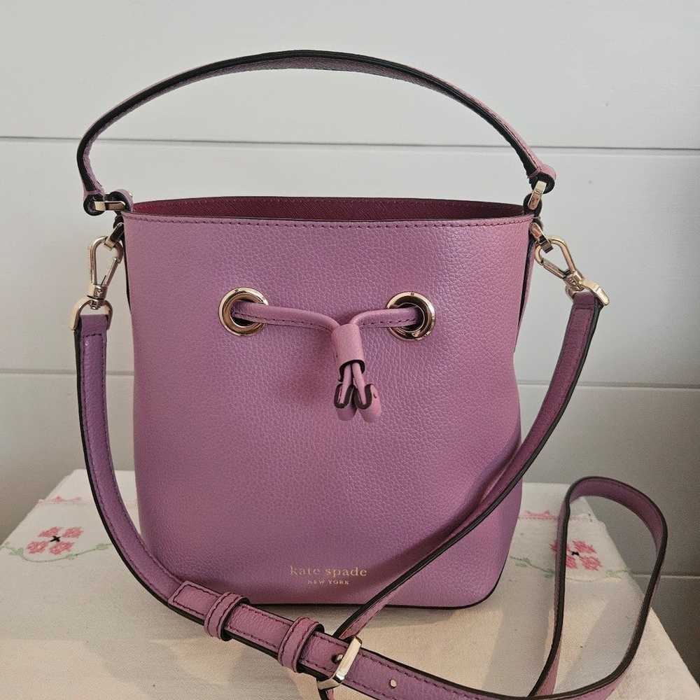 Kate Spade Eva Bucket Lilac Lavender Purple Hobo … - image 1