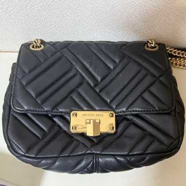 MICHAEL KORS Black Quilted Shoulder Bag