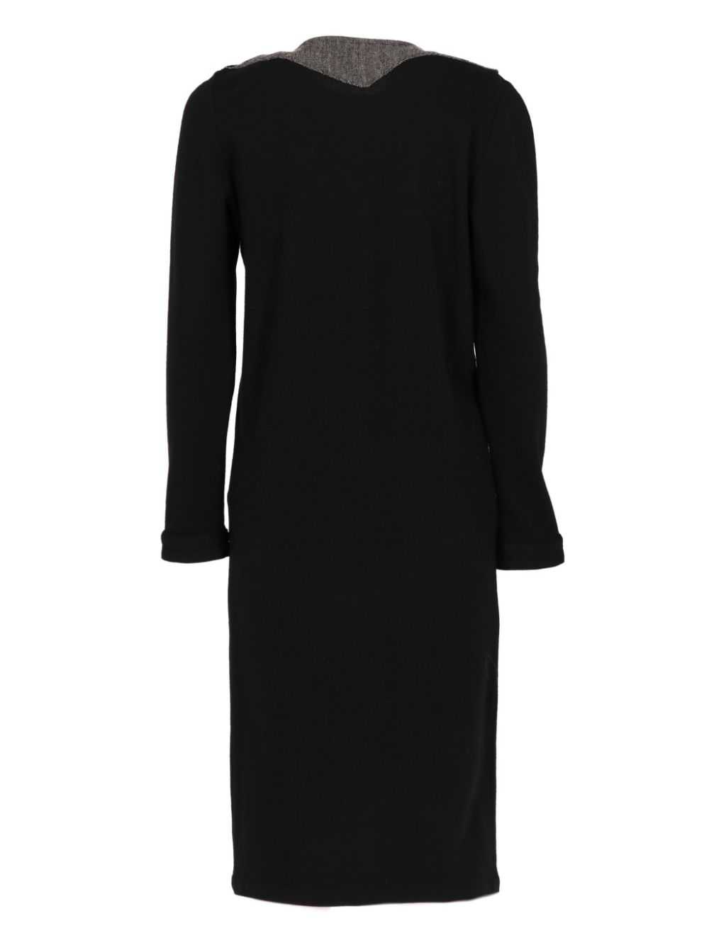 Versace Pre-Owned 1970s panelled dress - Black - image 2