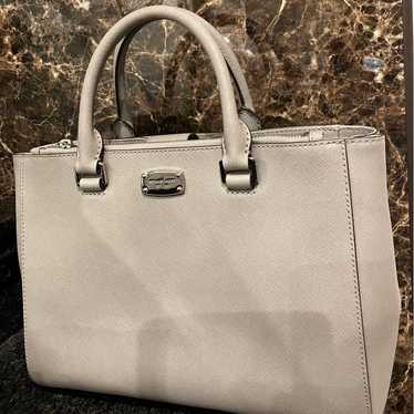 MICHAEL KORS◆Handbag/PVC/GRY/35S6SSOT2L//