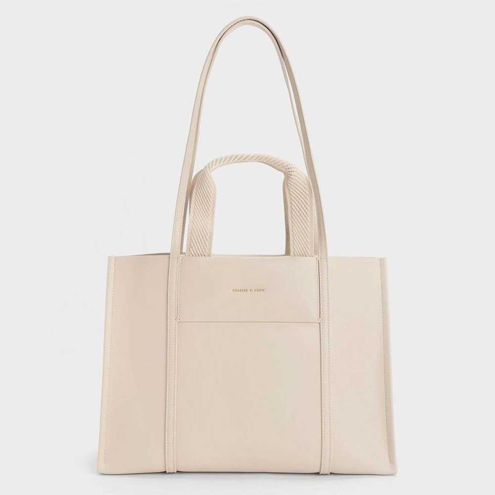 Charles & Keith Shalia Large Double Handle Tote B… - image 1