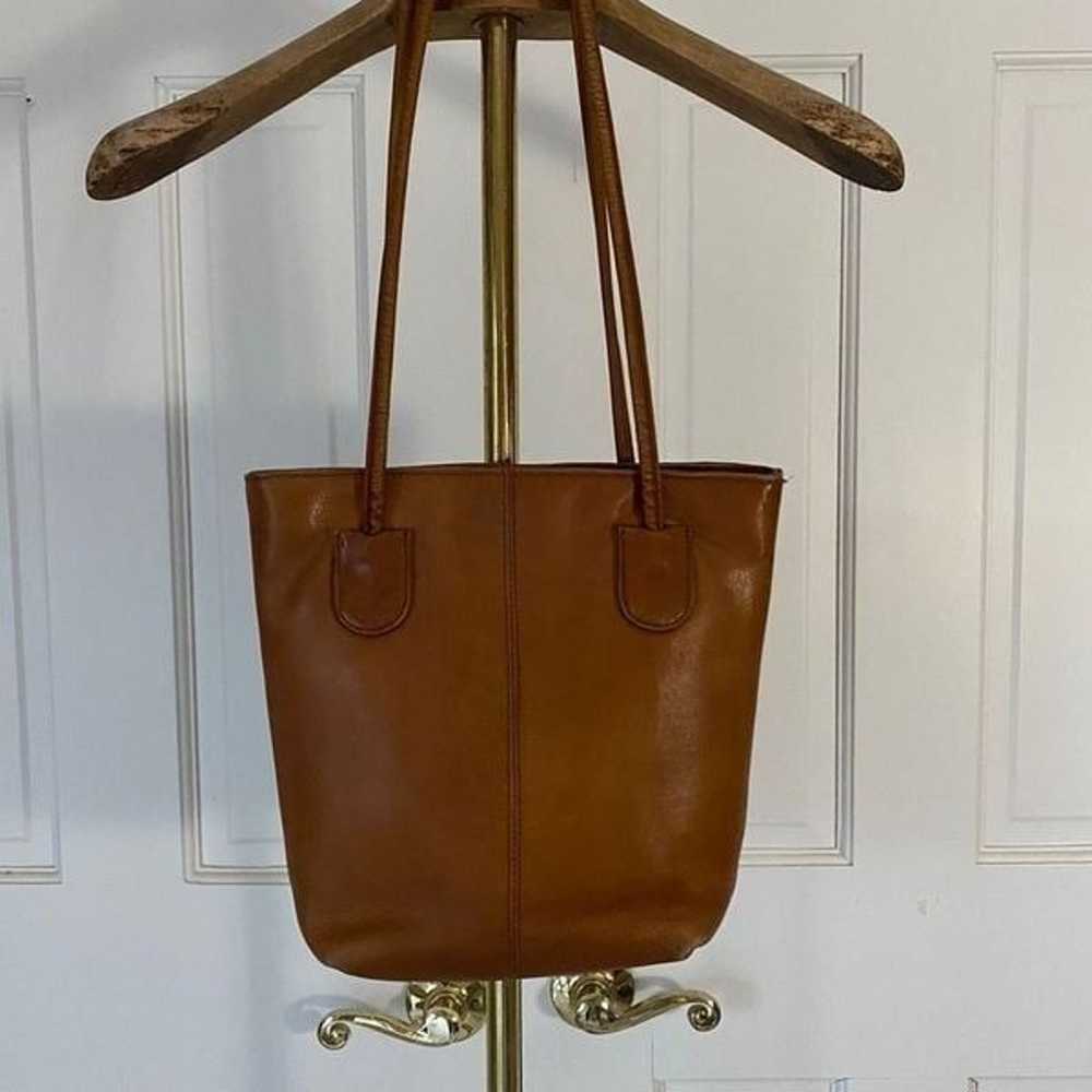 Vintage 00s Boulder Ridge Brown Leather Shoulder … - image 2