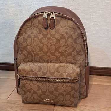 COACH Brown Backpack Synthetic Leather - image 1