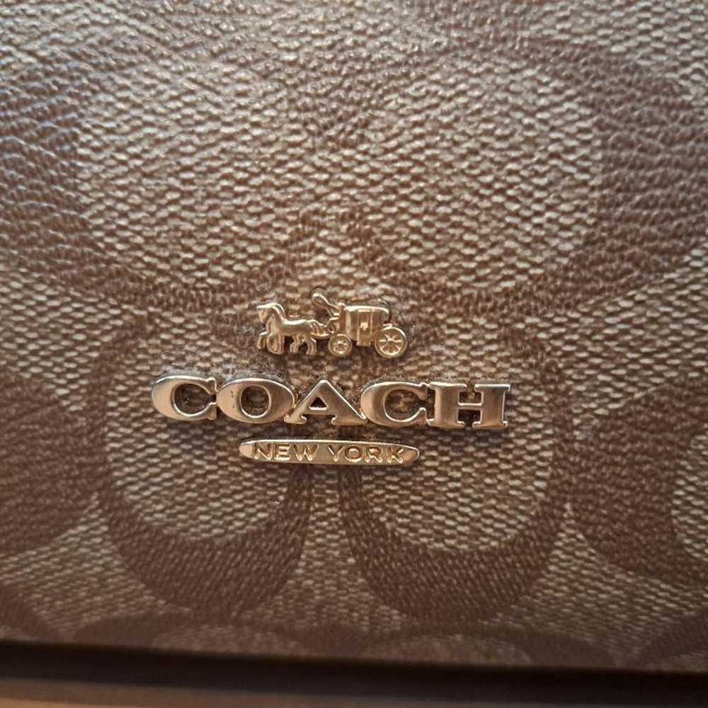 COACH Brown Backpack Synthetic Leather - image 3