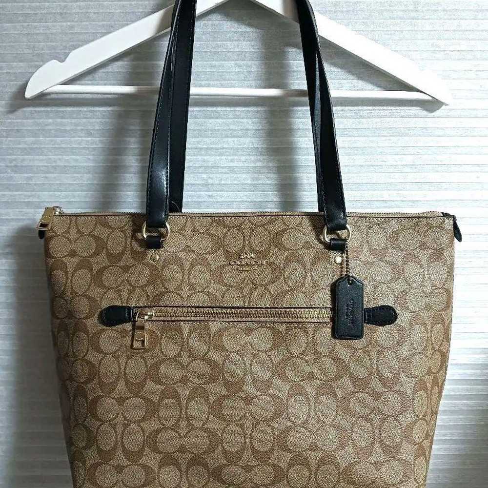 COACH Tote Bag Signature A4 File Compatible F79609 - image 1