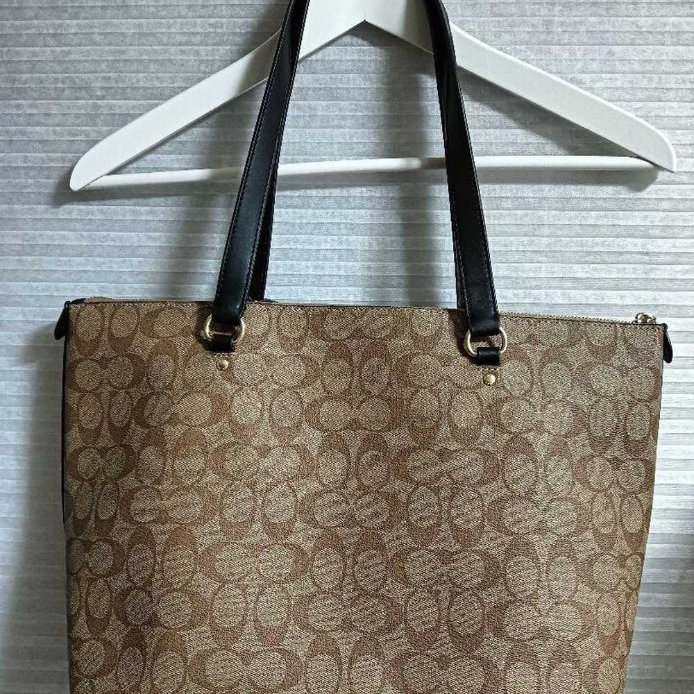 COACH Tote Bag Signature A4 File Compatible F79609 - image 3