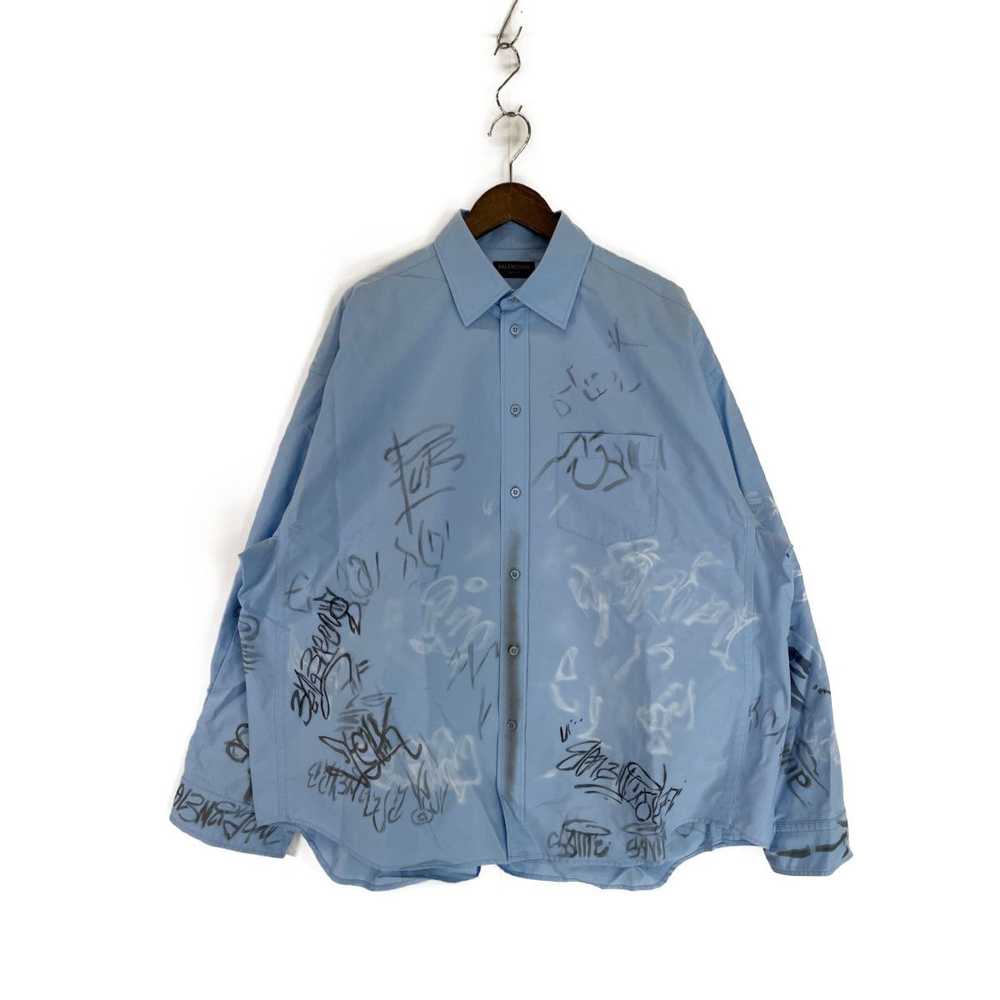 Balenciaga Balenciaga Graffiti Oversized Shirt - image 1