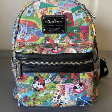 Disney parks Mickey Parks Collage AOP Loungefly buy mini backpack