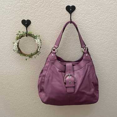 COACH Soho Patent Buckle Slim hotsell Envelope (Plum)