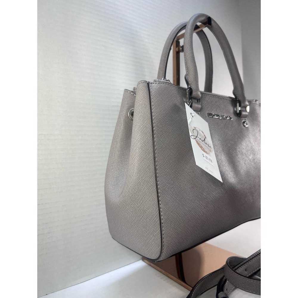 Michael Kors Gray Saffiano Leather Handbag Purse - image 3